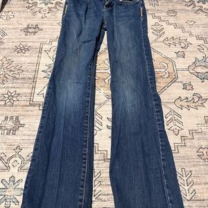Girls Old Navy Dark Blue Flare Jeans